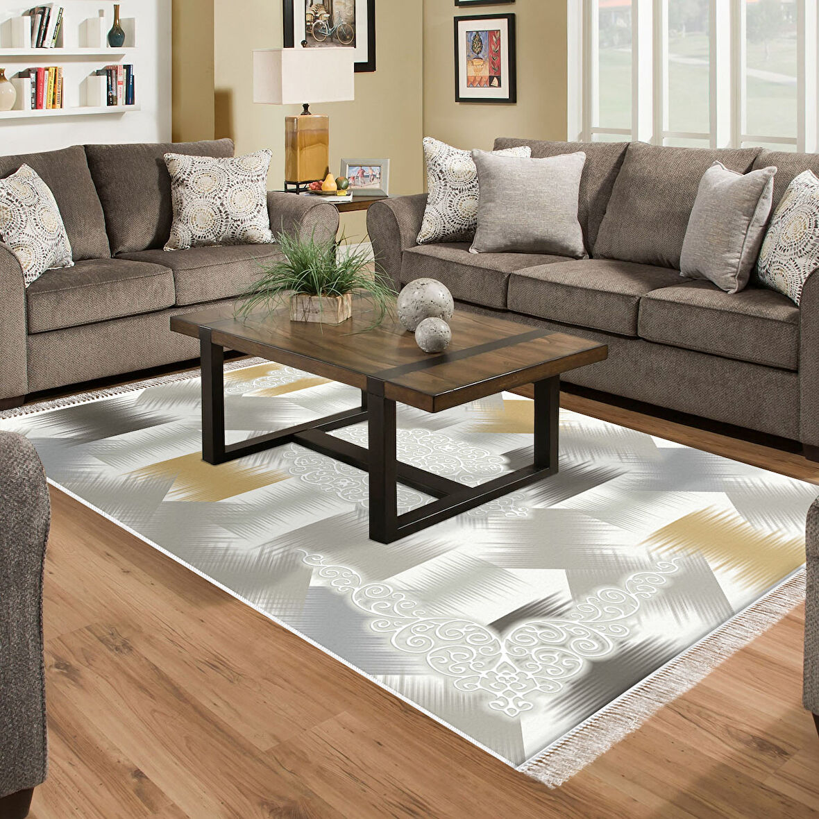 Eko Trend Djt Halı Yıkanabilir Kaymaz Taban S1030 Modern