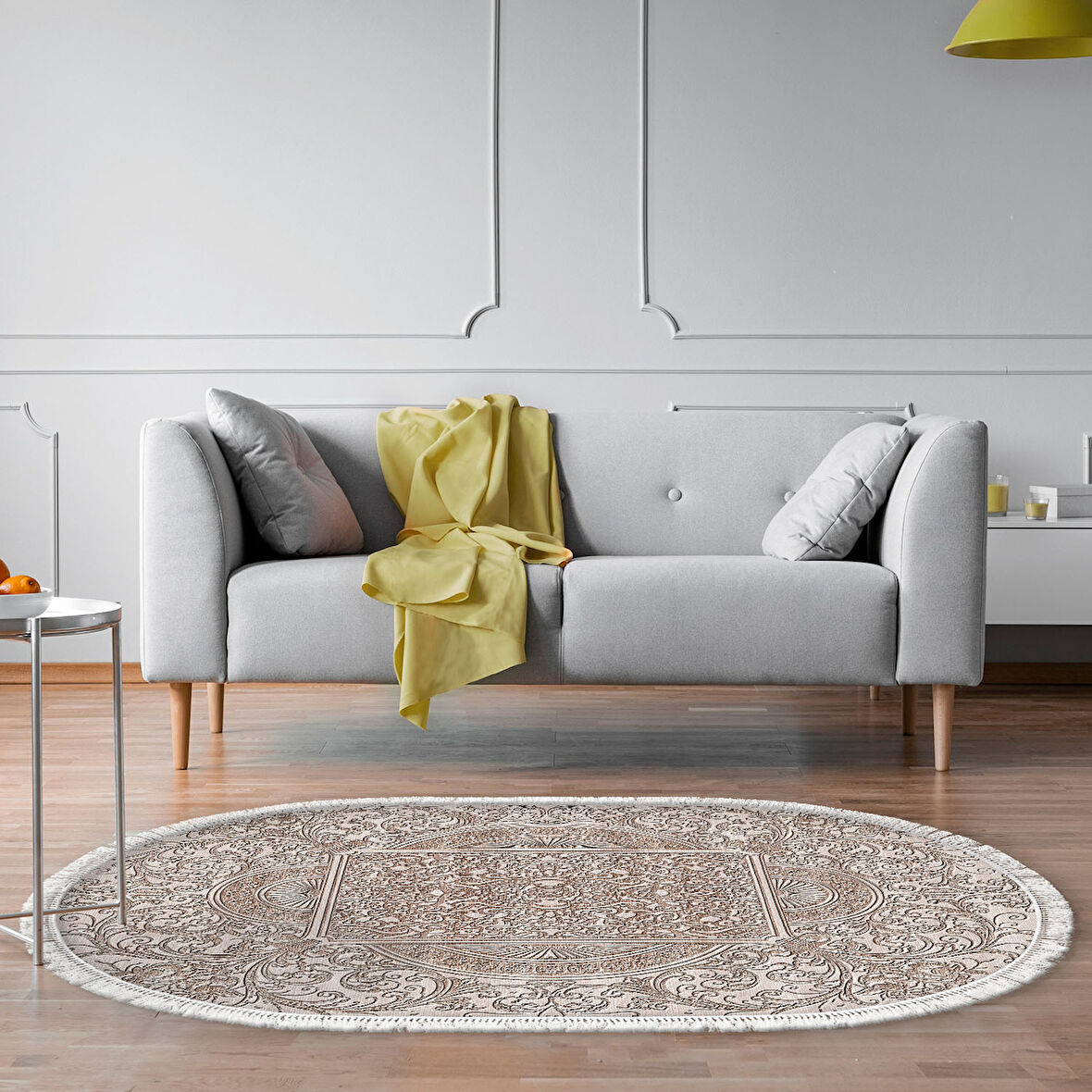 Eko Trend Djt Halı Yıkanabilir Kaymaz Taban 1488 Oval Modern