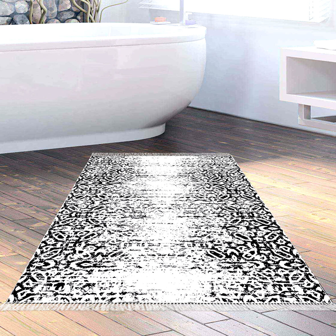 Eko Trend Djt Banyo Paspası Yıkanabilir Kaymaz Taban Mu123 İskandinav