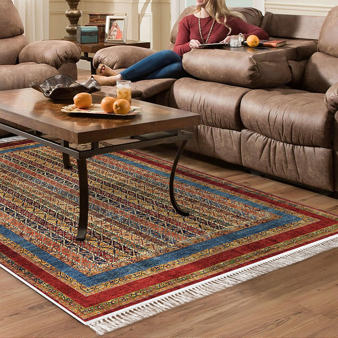 Eko Trend Djt Halı Yıkanabilir Kaymaz Taban M12296 Persian
