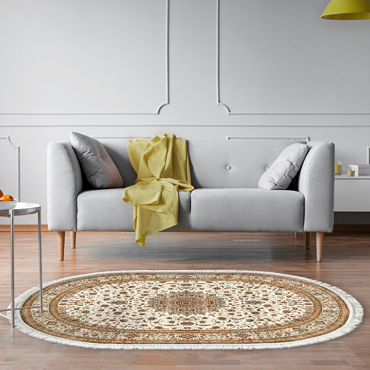Eko Trend Djt Halı Yıkanabilir Kaymaz Taban P1372 Oval Osmanlı