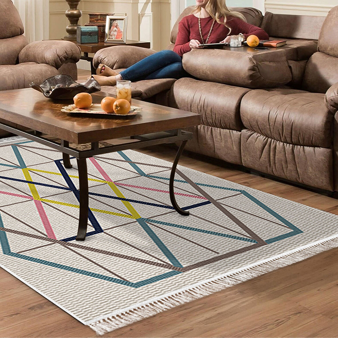 Eko Trend Djt Halı Yıkanabilir Kaymaz Taban P1525 Modern