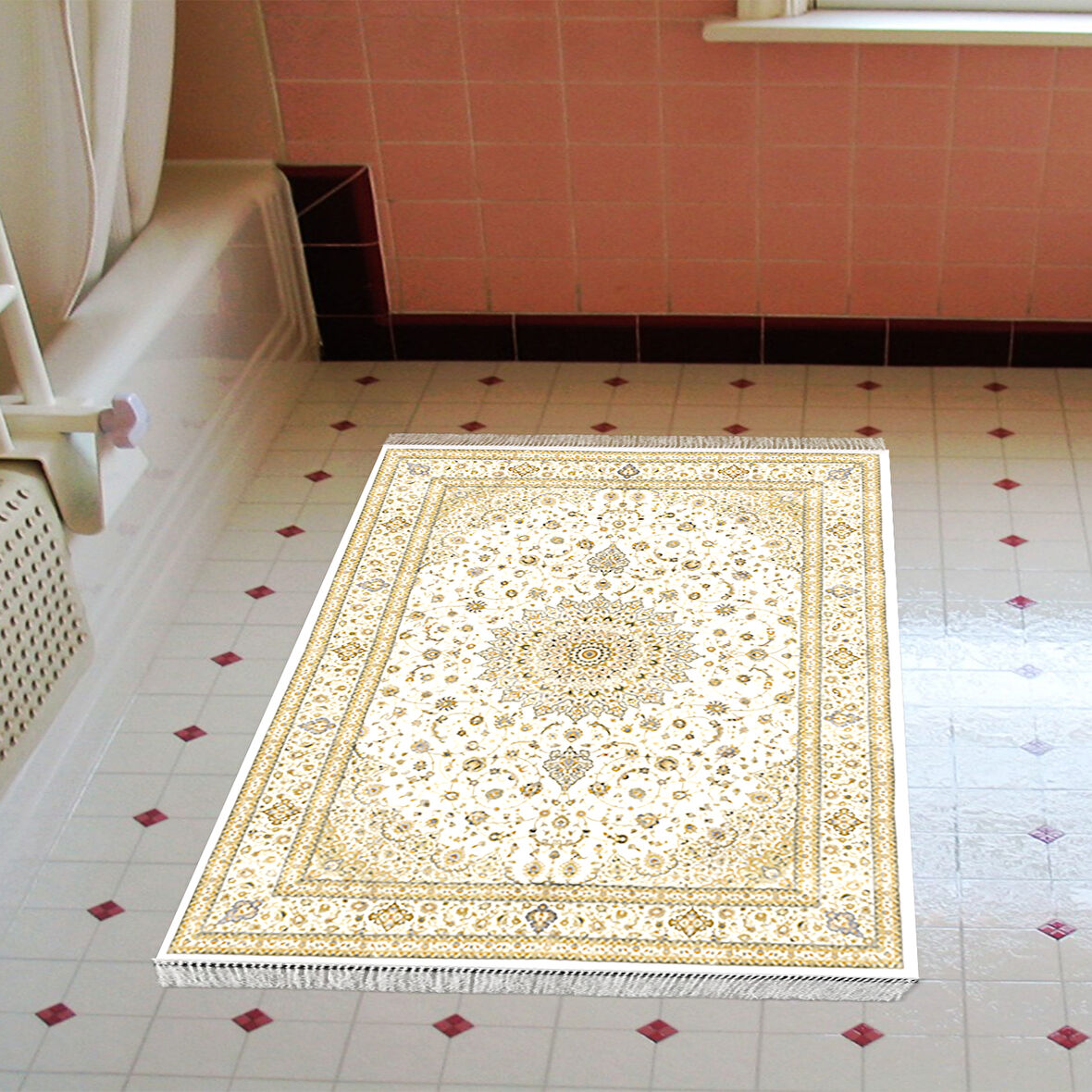 Eko Trend Djt Banyo Paspası Yıkanabilir Kaymaz Taban P1360 Osmanlı