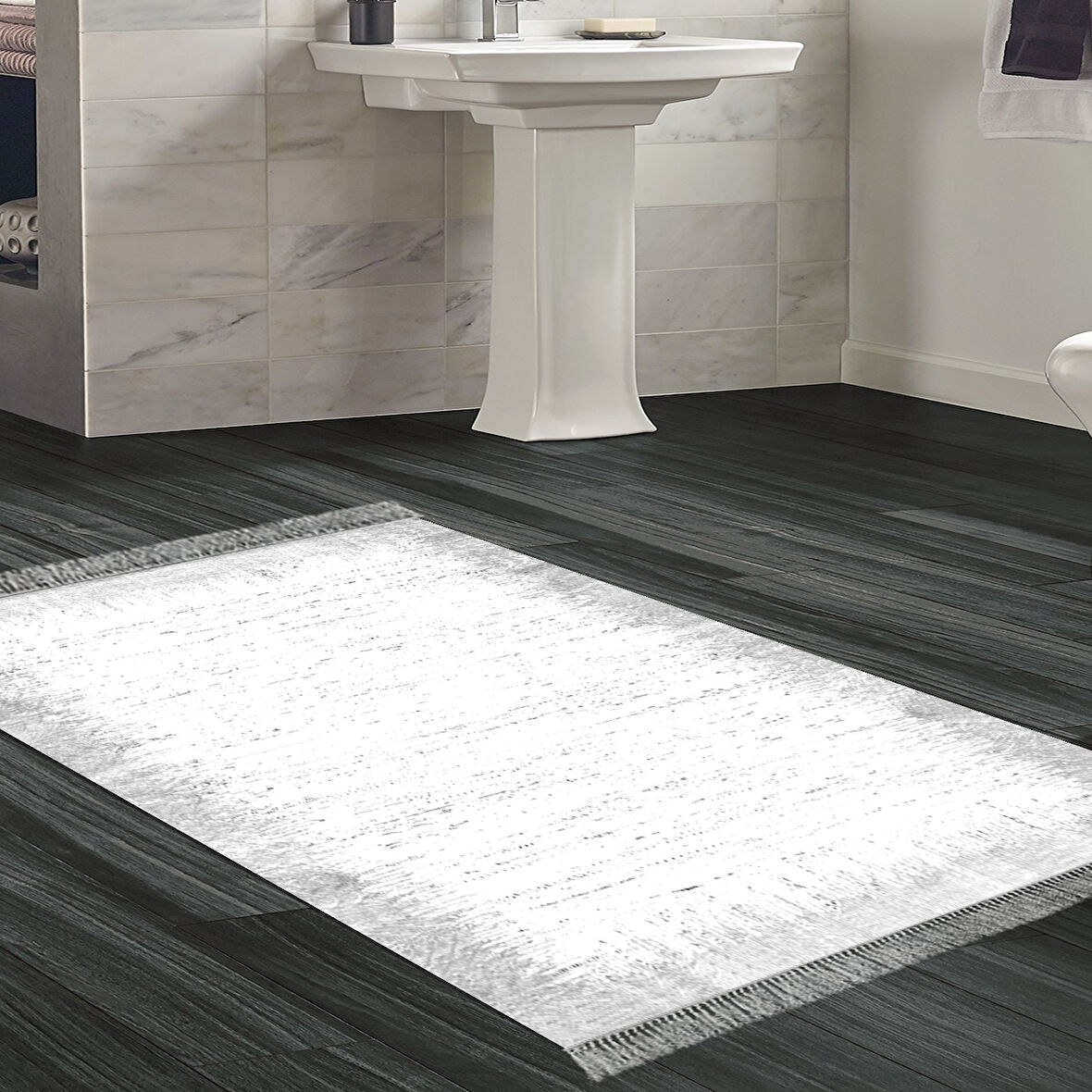 Eko Trend Djt Banyo Paspası Yıkanabilir Kaymaz Taban 1342 Modern