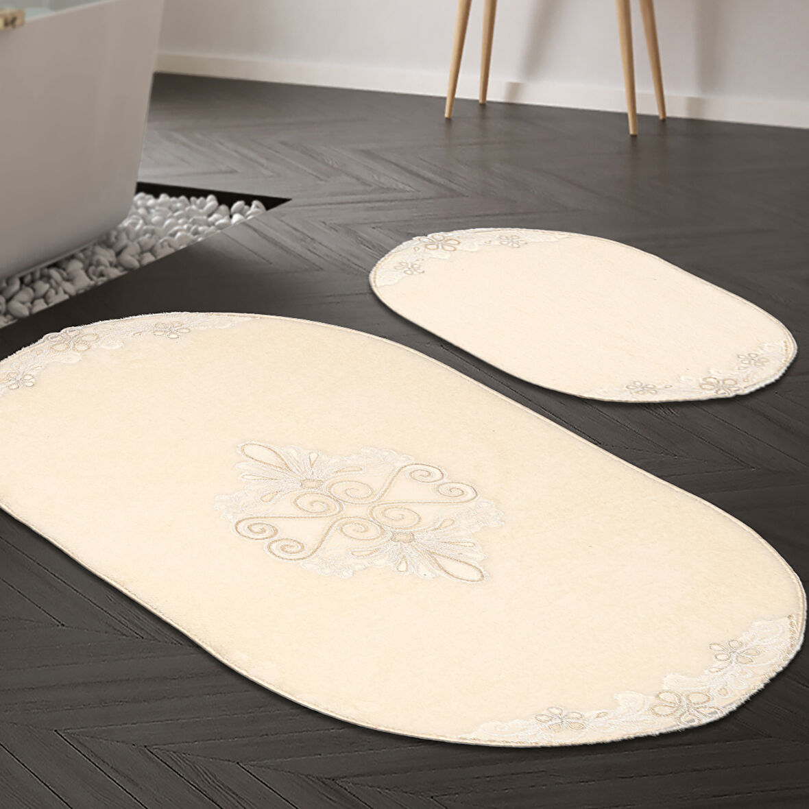 Mary Cordone Welsoft Aplikli Oval Klozet Takımı 2 Parça