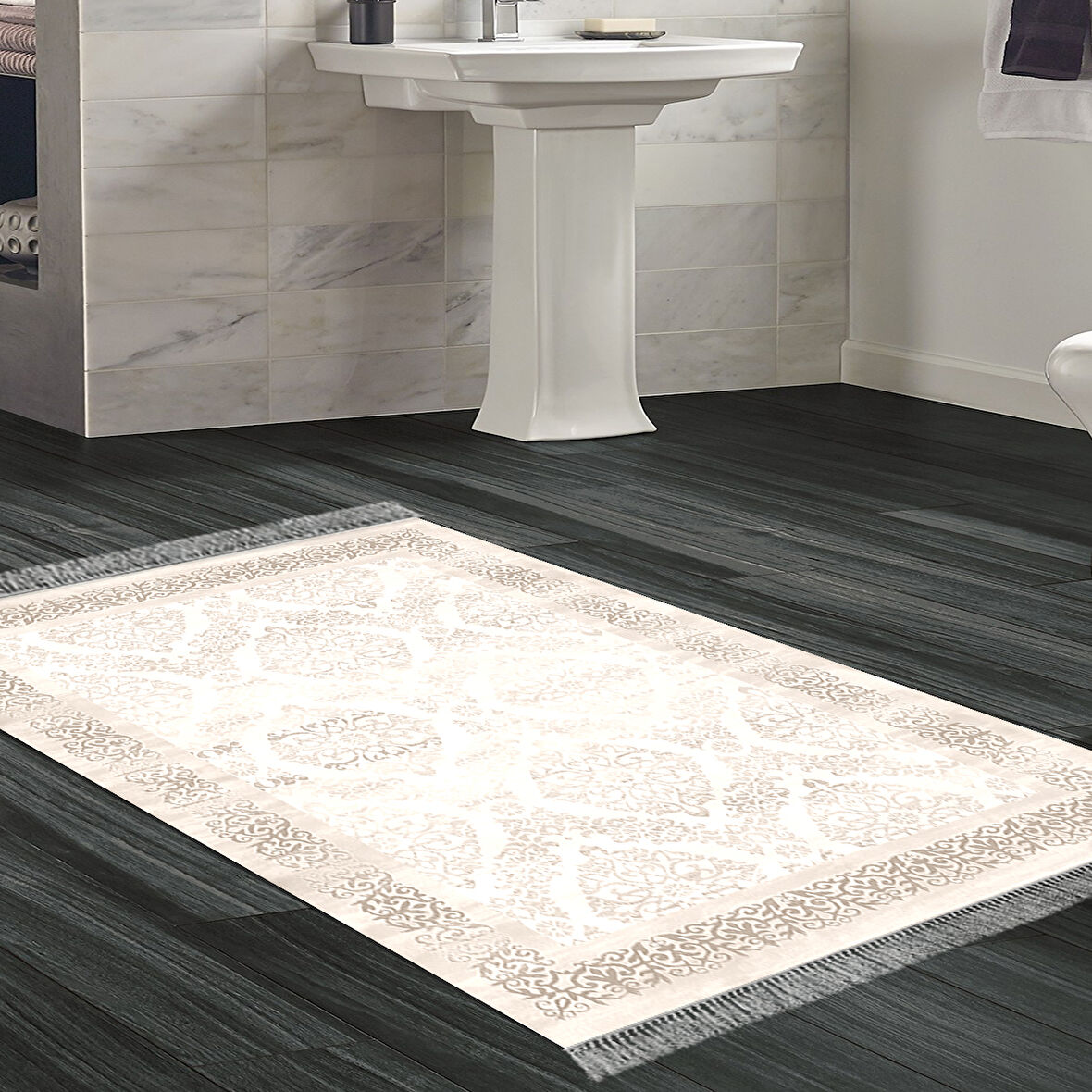 Eko Trend Djt Banyo Paspası Yıkanabilir Kaymaz Taban 1376 Klasik