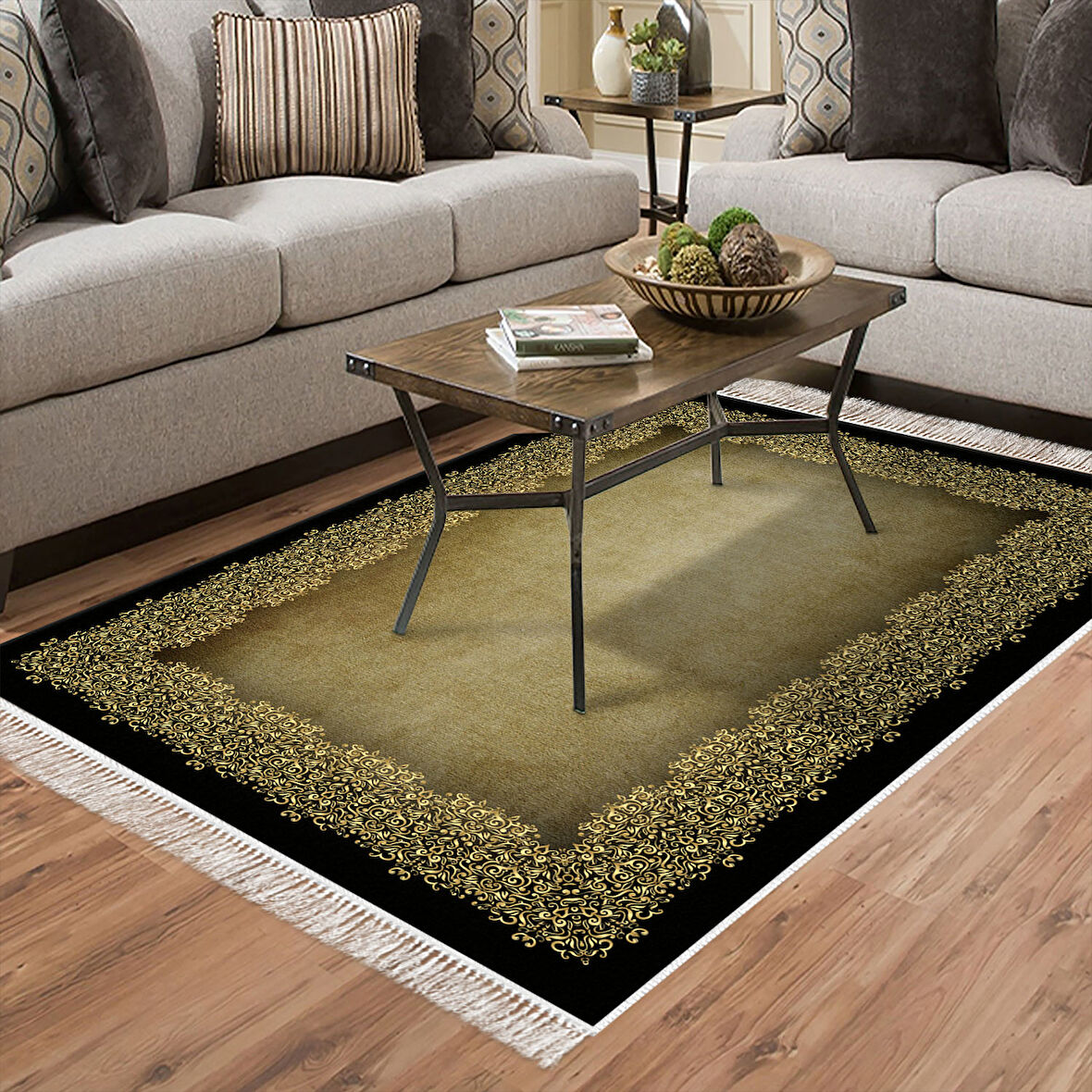 Eko Trend Djt Halı Yıkanabilir Kaymaz Taban 1674 Modern