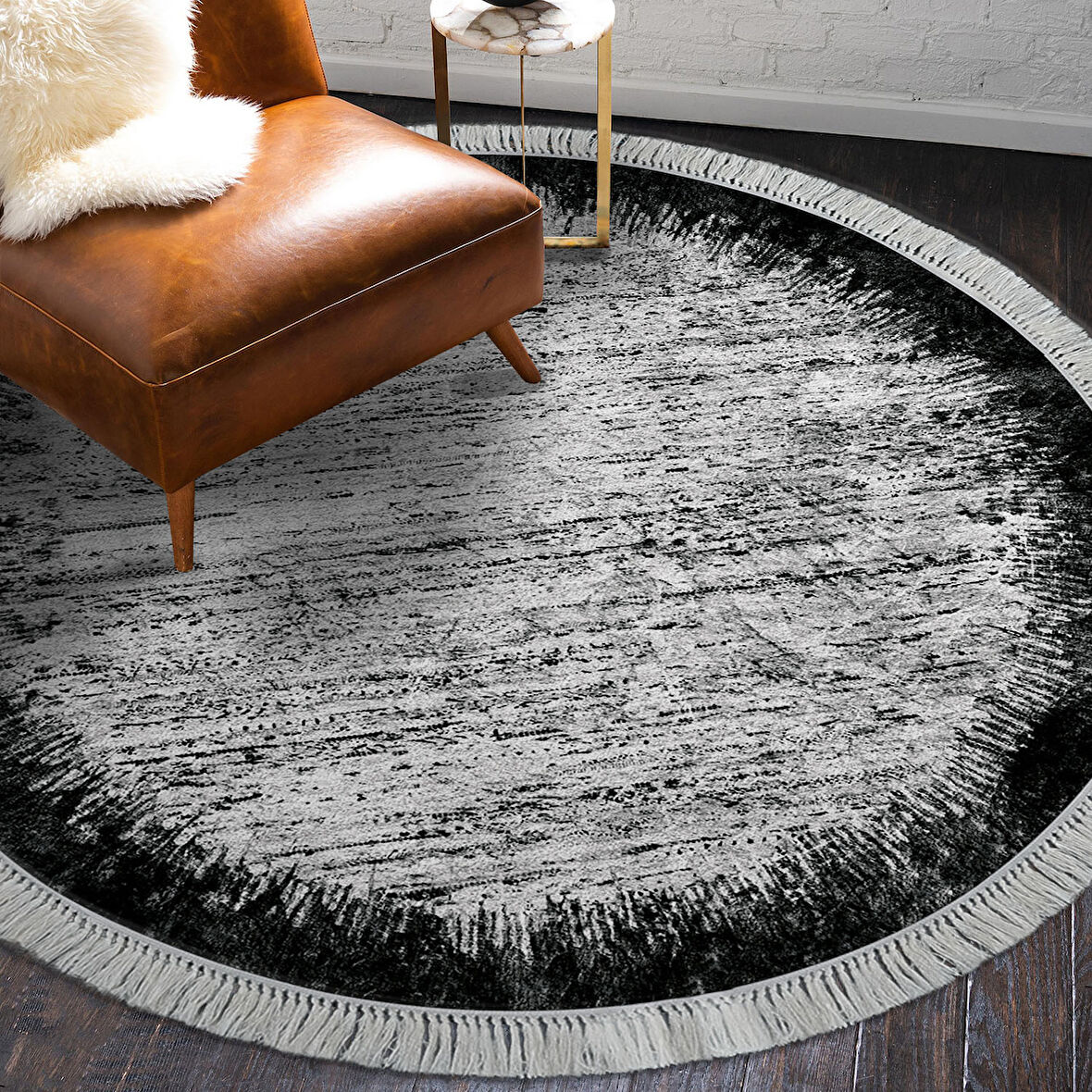 Eko Trend Djt Haı Yıkanabilir Kaymaz Taban 1342 Yuvarlak Modern