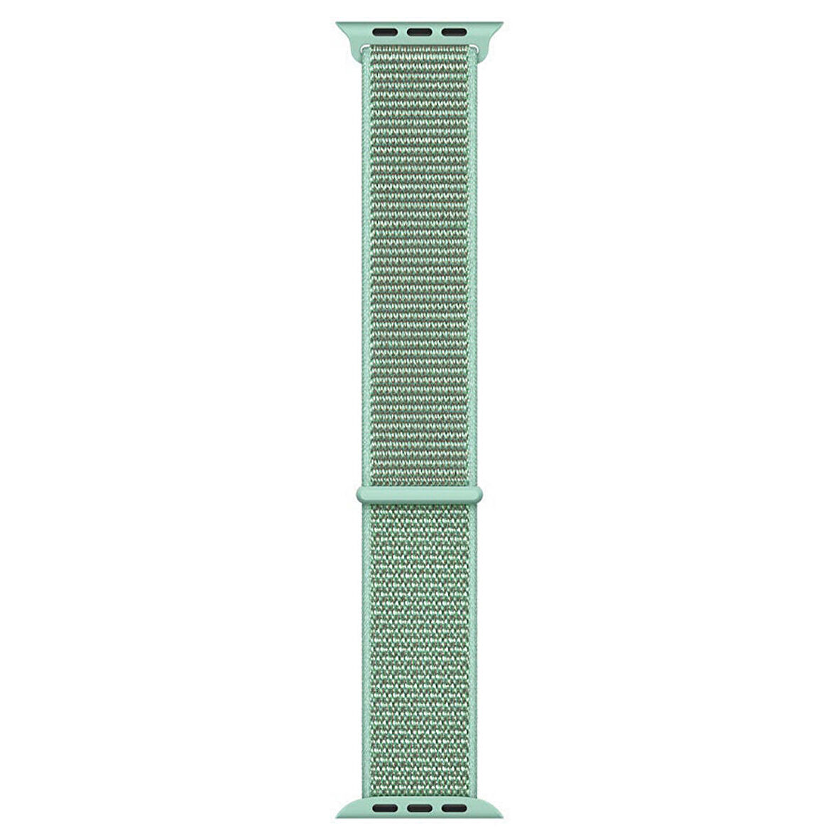 Microsonic Apple Watch Series 6 40mm Hasırlı Kordon Woven Sport Loop Yeşil