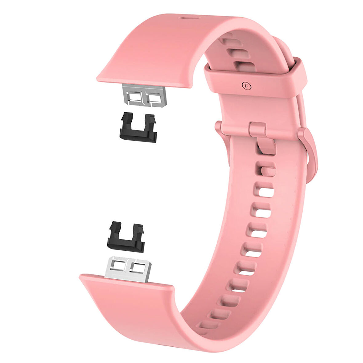 Microsonic Huawei Watch Fit Kordon, Silicone Sport Band Rose Gold