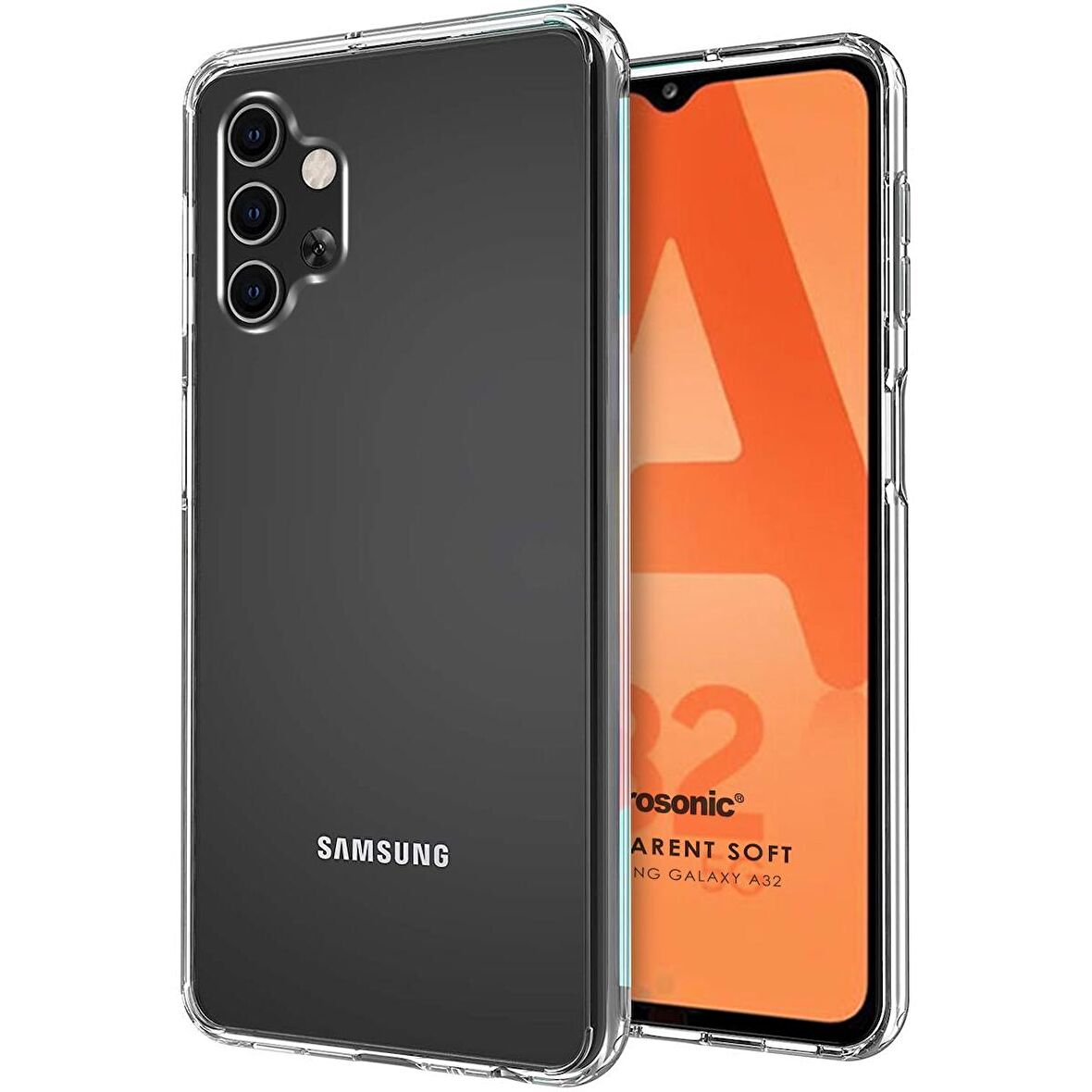 Microsonic Samsung Galaxy A32 5G Kılıf Transparent Soft Beyaz