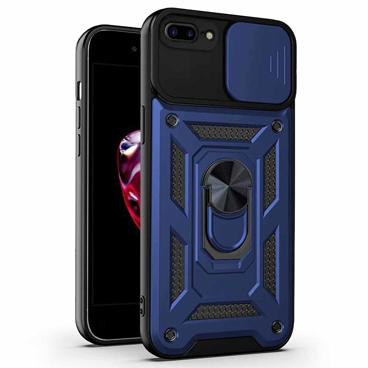 Microsonic Apple iPhone 8 Plus Kılıf Impact Resistant Lacivert