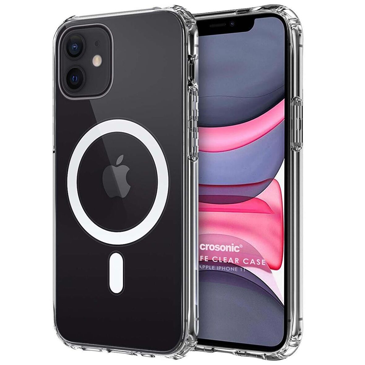 Microsonic Apple iPhone 11 Kılıf MagSafe Clear Soft Şeffaf