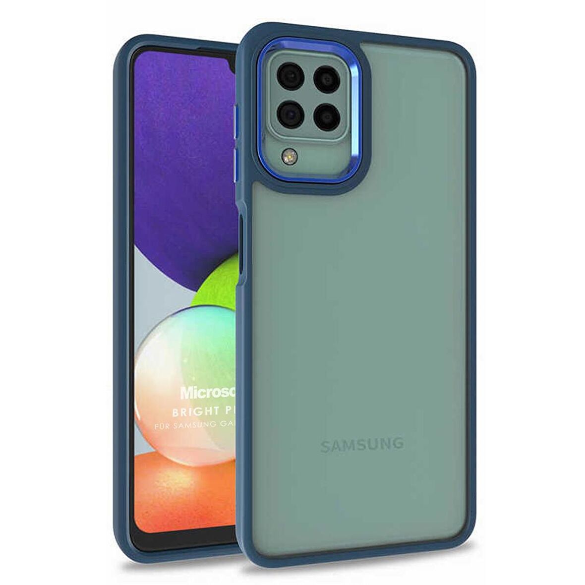 Microsonic Samsung Galaxy A12 Kılıf Bright Planet Lacivert