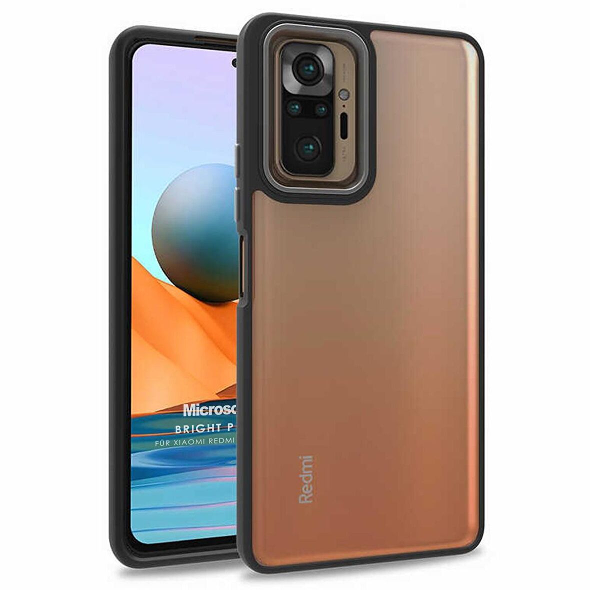 Microsonic Xiaomi Redmi Note 10 Pro Max Kılıf Bright Planet Siyah