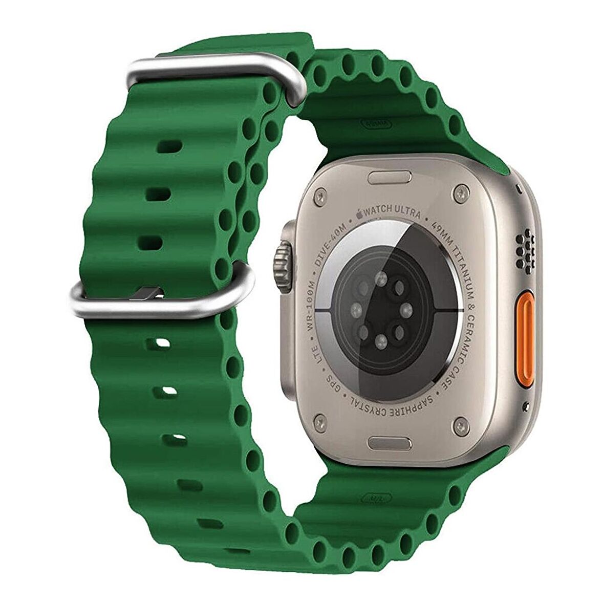 Microsonic Apple Watch Series 8 41mm Kordon Ocean Band Yeşil