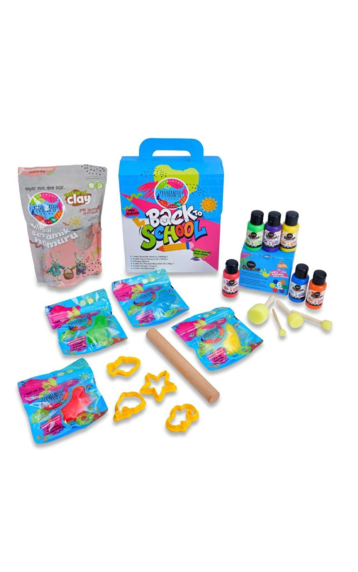 Mammacomicadough Back to School 20 li Aktivite Seti Kutusu