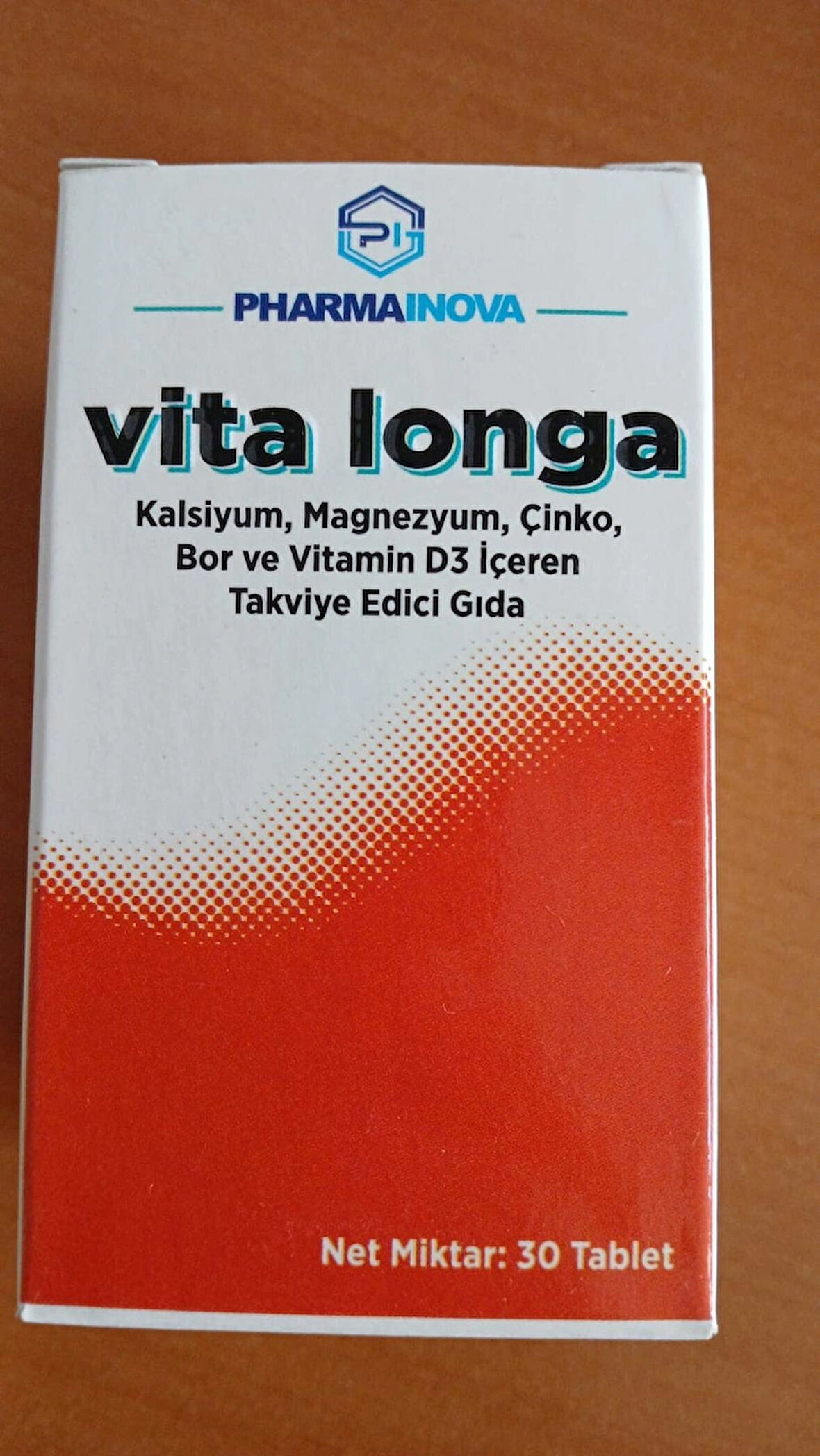 VİTA LONGA KALSİYUM,MAGNEZYUM,ÇİNKO,BOR VE VİTAMİN D3 İÇEREN TAKVİYE EDİCİ GIDA 3/2025