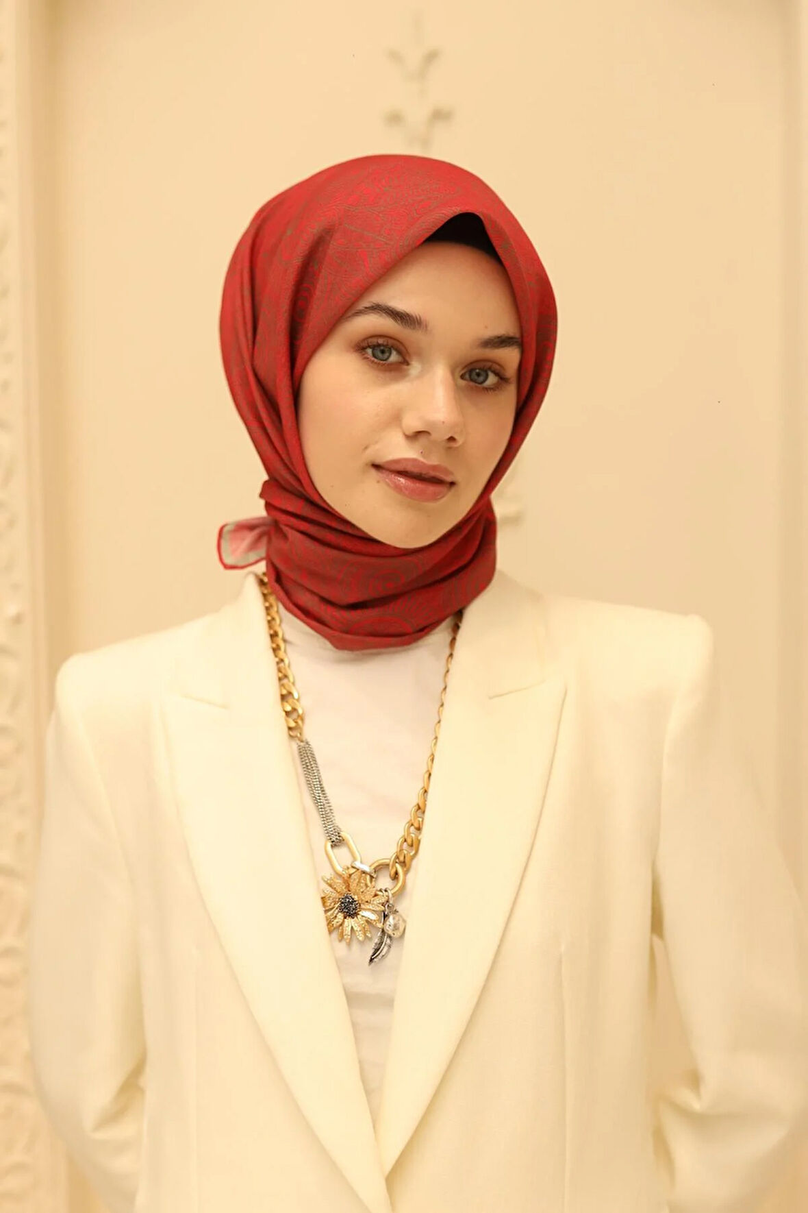 Silk Home Soft Eşarp 48897 Pembe Karışık Desen 