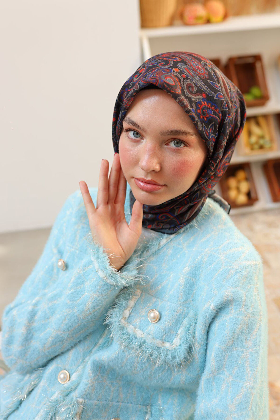 Soft İnce Pamuk  Eşarp 73071-47