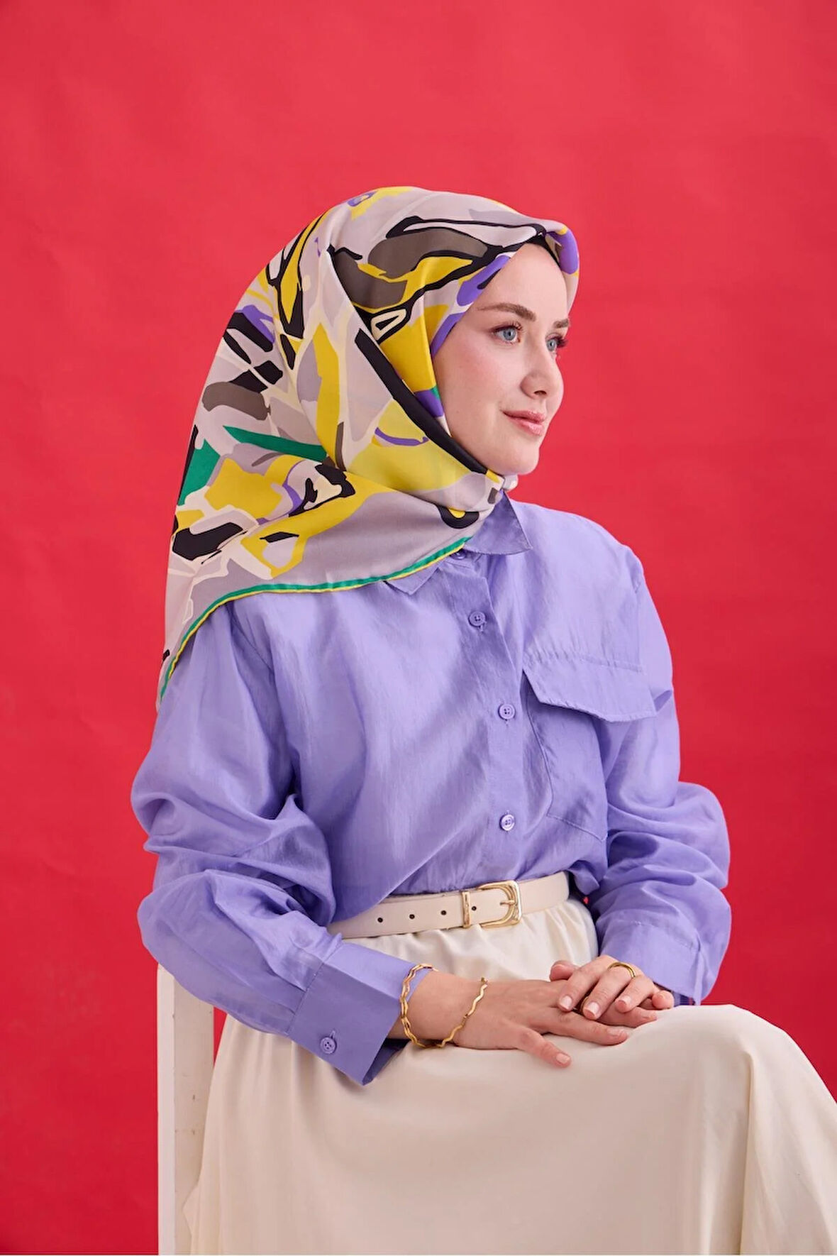 Twill İpek Eşarp 11475-40