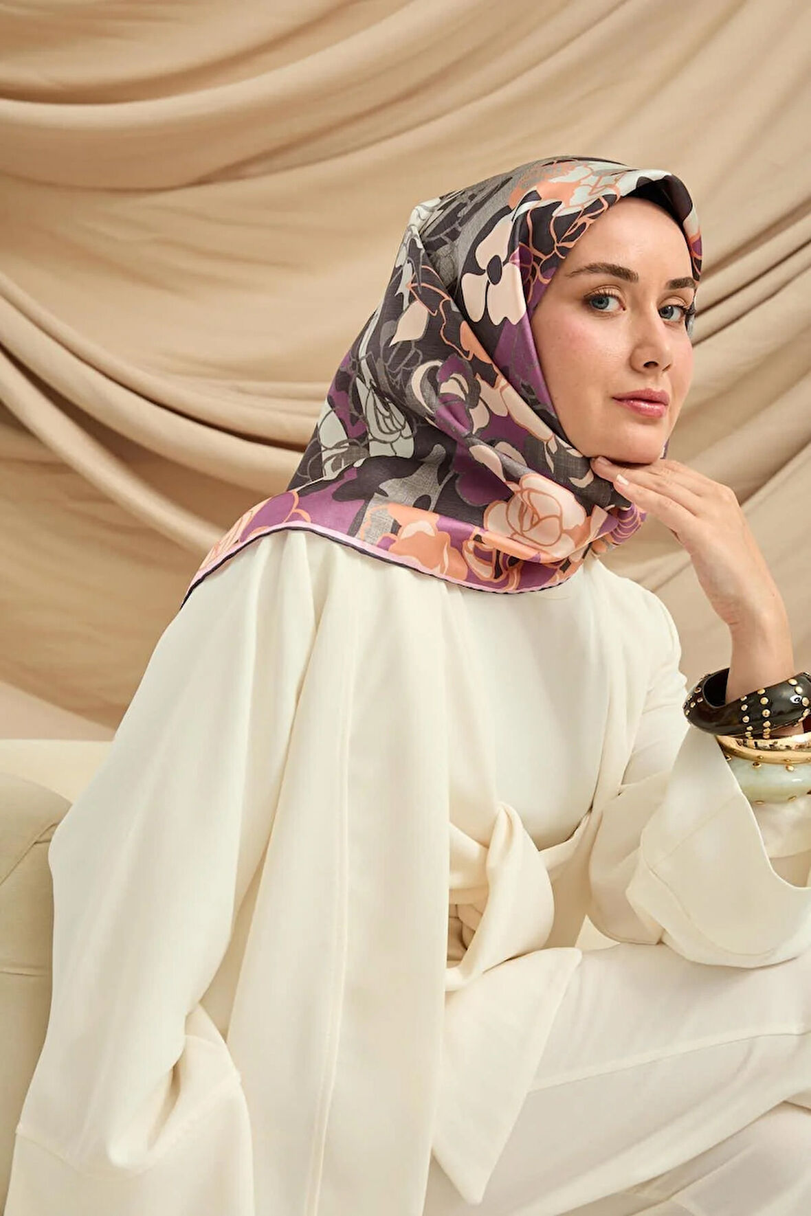 Twill İpek Eşarp 11483-12