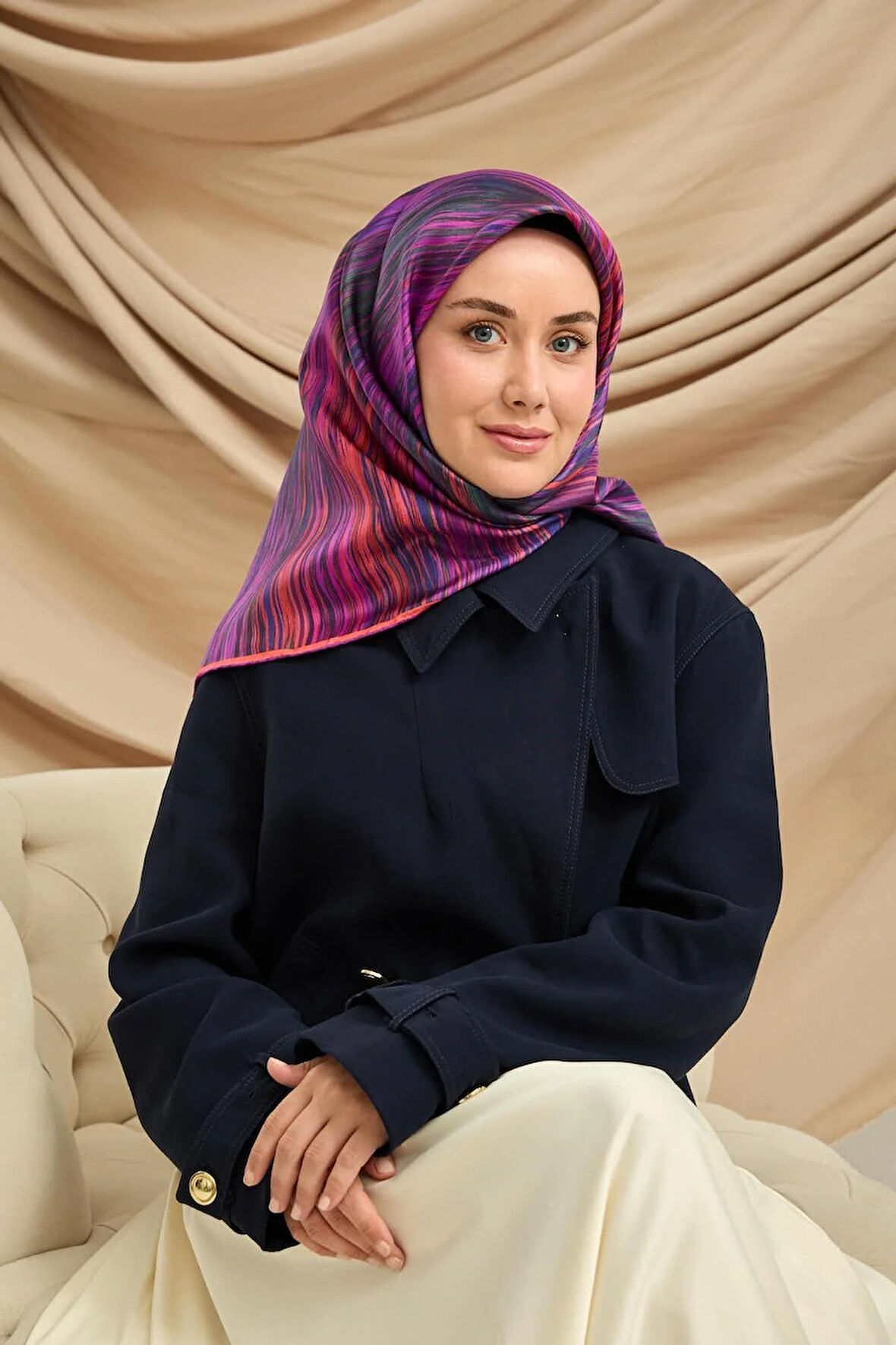 Twill İpek Eşarp 11484-49