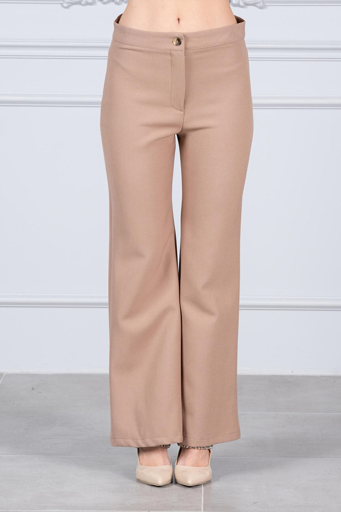 Düz Kesım Plazzo Pantolon