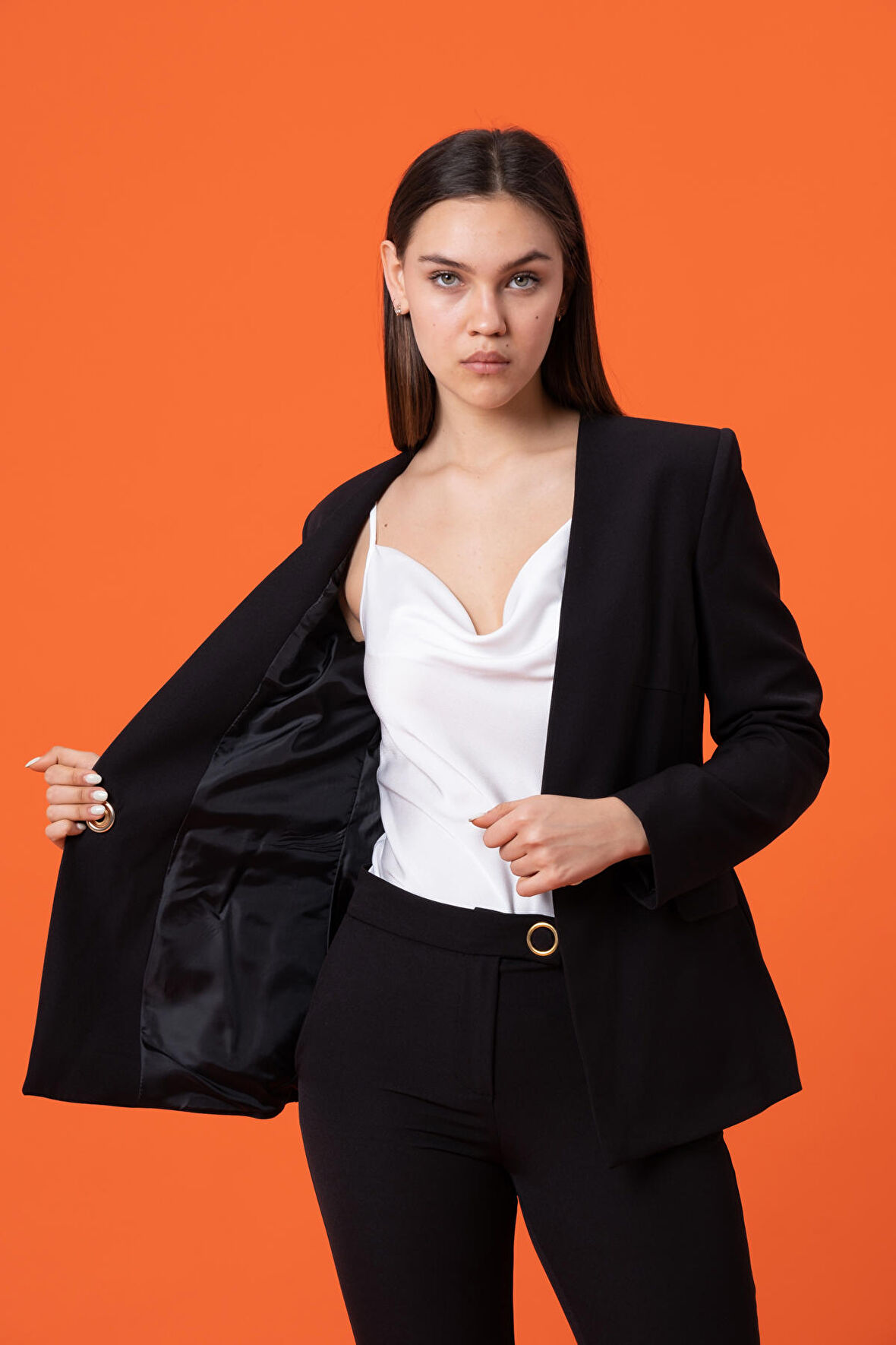 Büyük Çıtçıt Kapamalı Ceket 