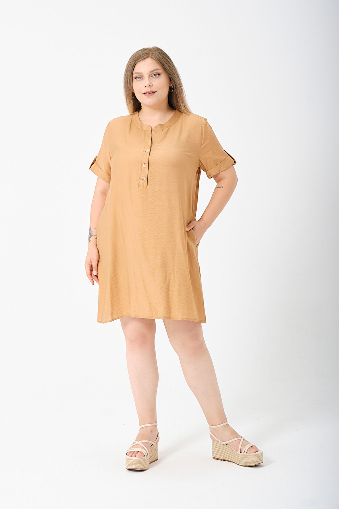 Büyük Beden Yazlık Elbise