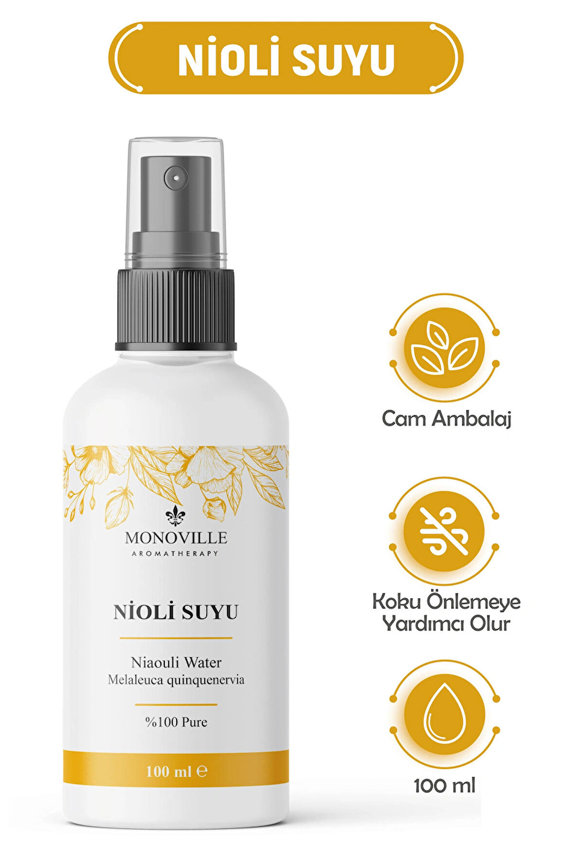 Nioli Suyu Cilt Toniği Ve Çamaşır Spreyi 100 ml ( Niaouli Water )