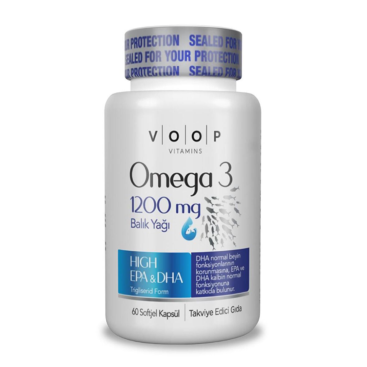 Voop Omega 3 Balık Yağı 1200 Mg 60 Kapsül