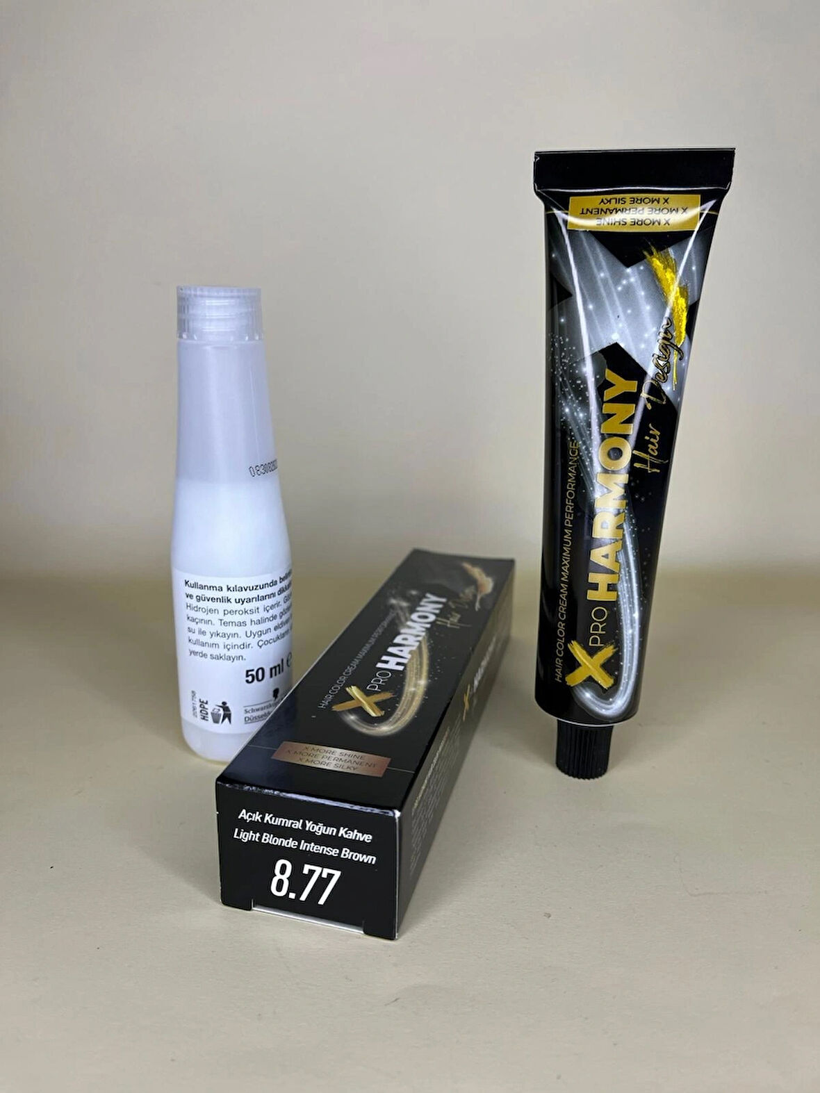 Xpro Harmony 8.77 Açık Kumral Yoğun Kahve 60ML Saç Boyası