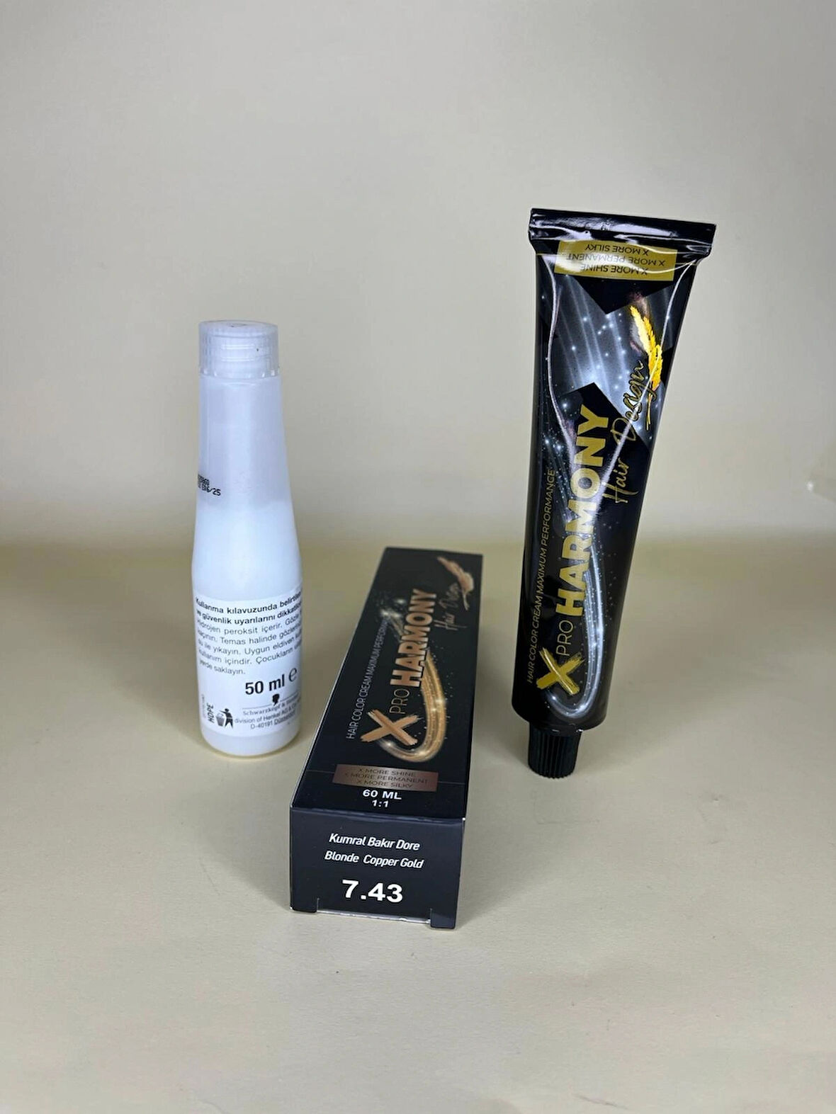 Xpro Harmony 7.43 Kumral Bakır Dore 60ML Saç Boyası