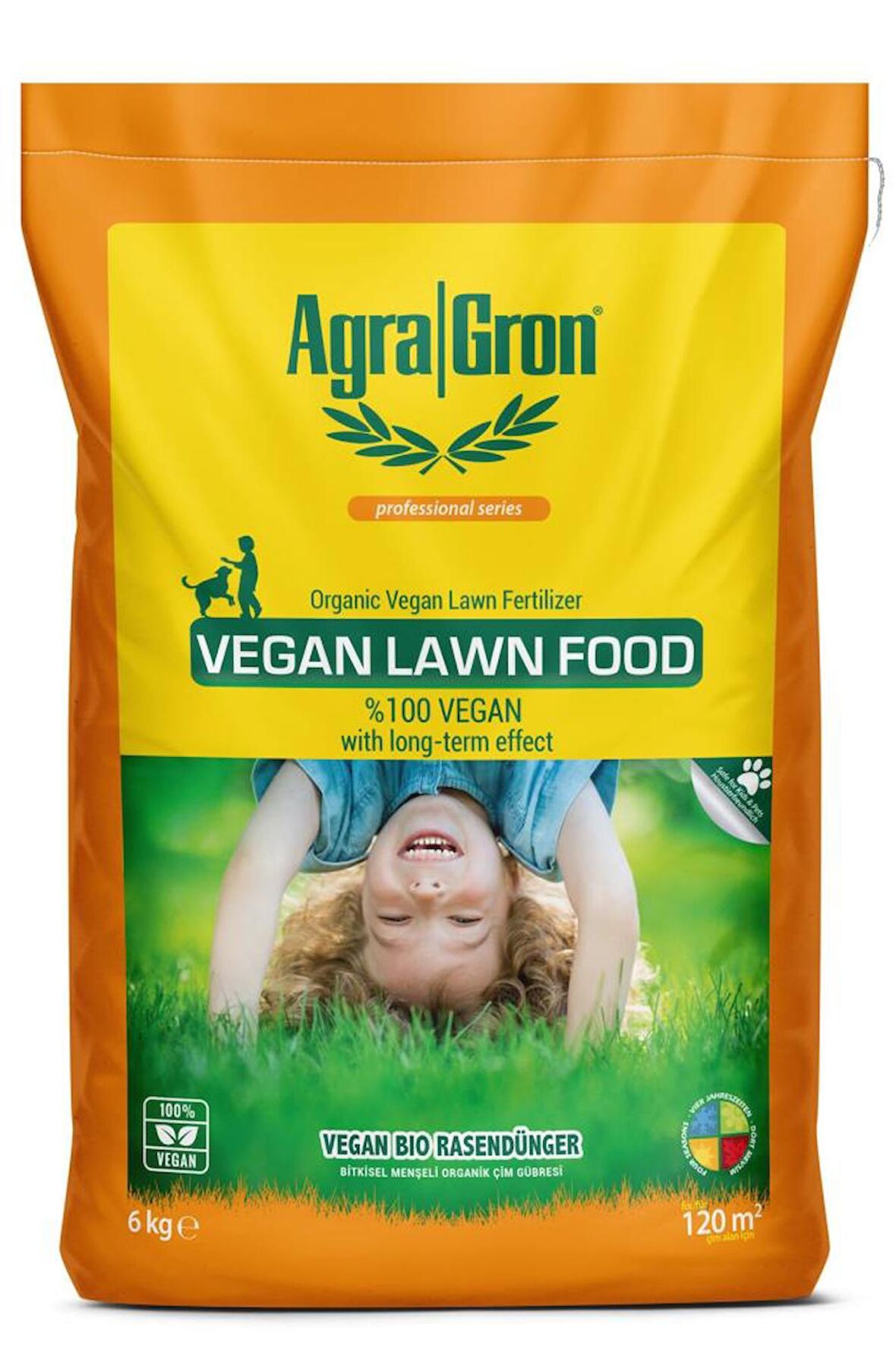 AGRAGRON VEGAN LAWN FOOD ÇİM GÜBRESİ TOZ FORM 6 KG