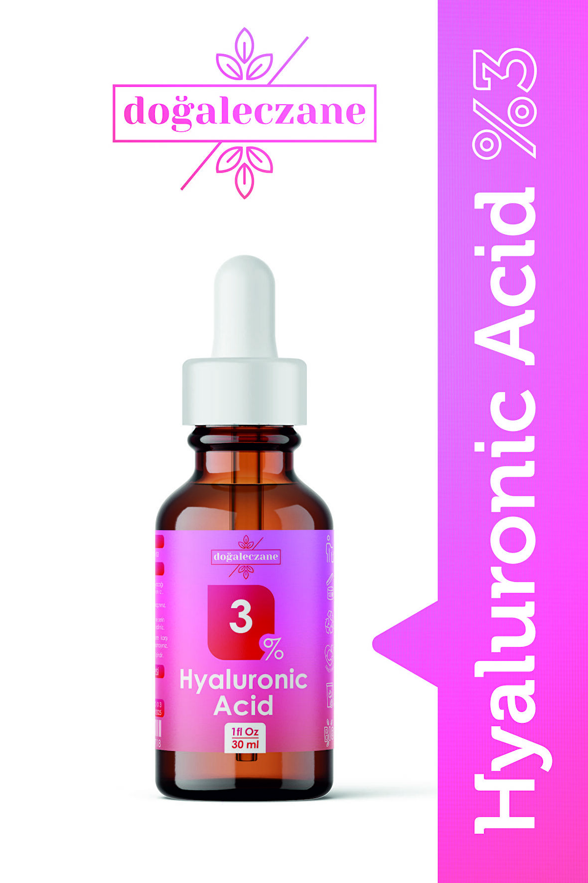 Hyaluronik Asit %3 +  | Hyaluronic  Acid Nemlendirici Kırışıklık Karşıtı Hyaluronik Asit %3 Serum