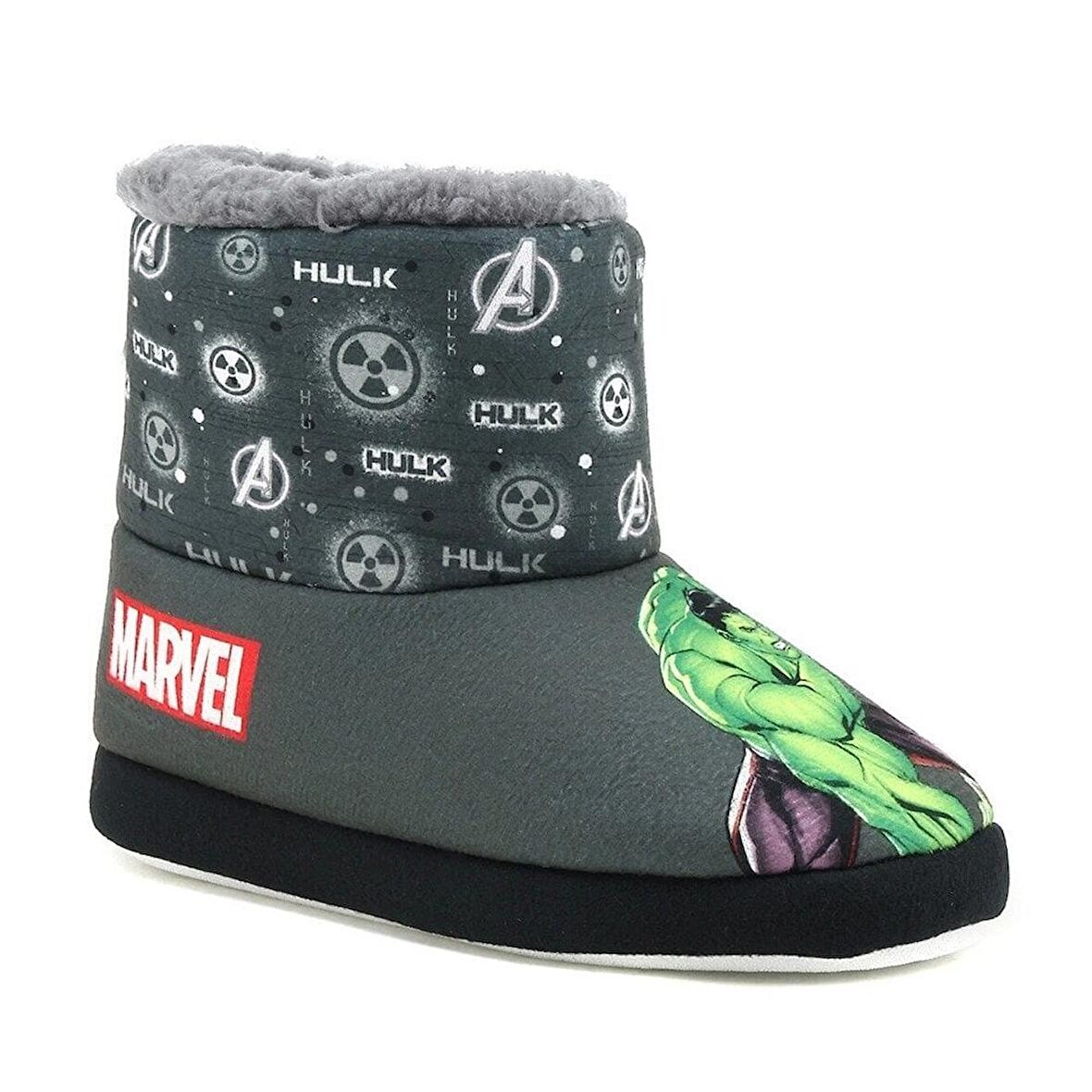 Avengers Dosta 1PR Gri Çocuk Panduf Ev Botu