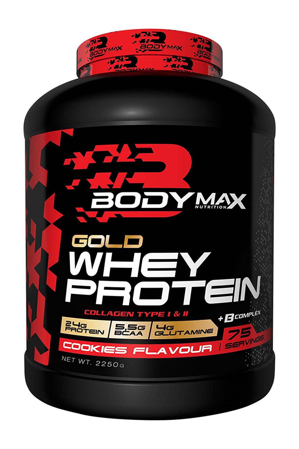 Bodymax Gold Whey Protein Tozu 2250gr 75 Servis Kurabiye Aromalı