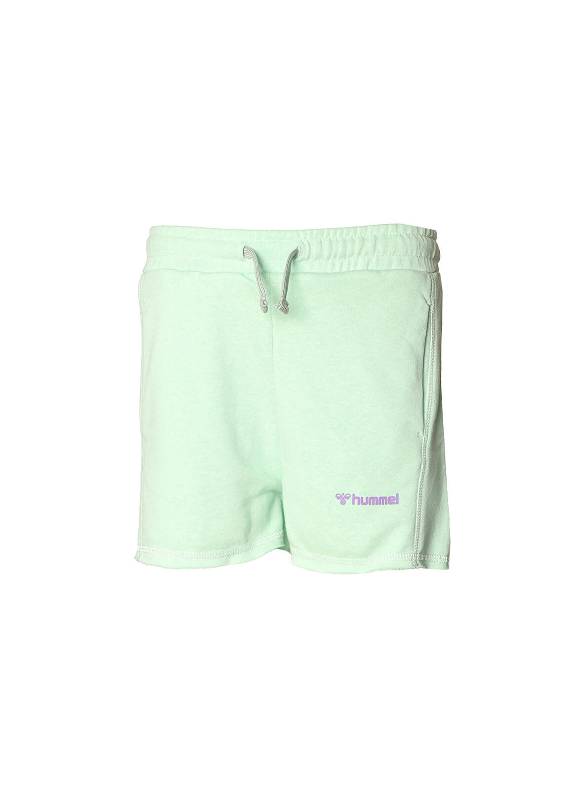 Hummel Yeşil - Beyaz Kız Çocuk Kısa Regular Fit Baskılı Şort 931670-2063 HMLQIYANA SHORTS