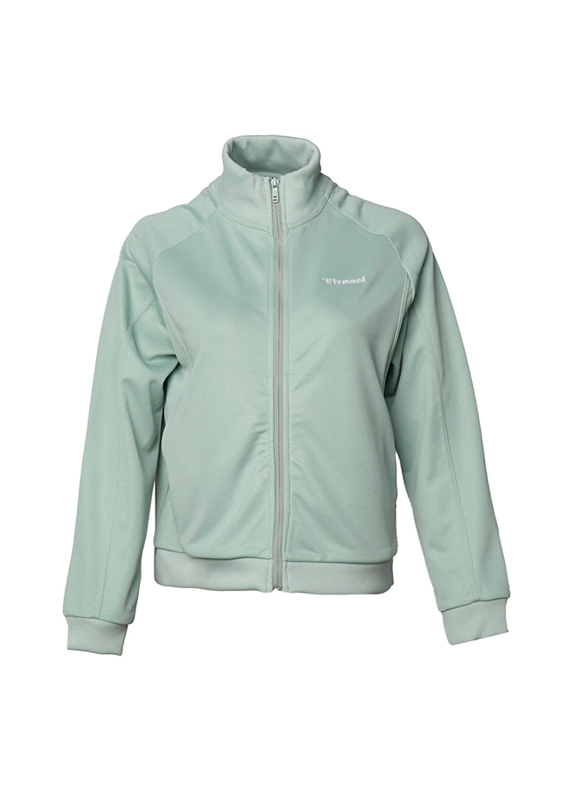 Hummel Yeşil Kadın Dik Yaka Zip Ceket 921706-9856 HMLKALMIA ZIP