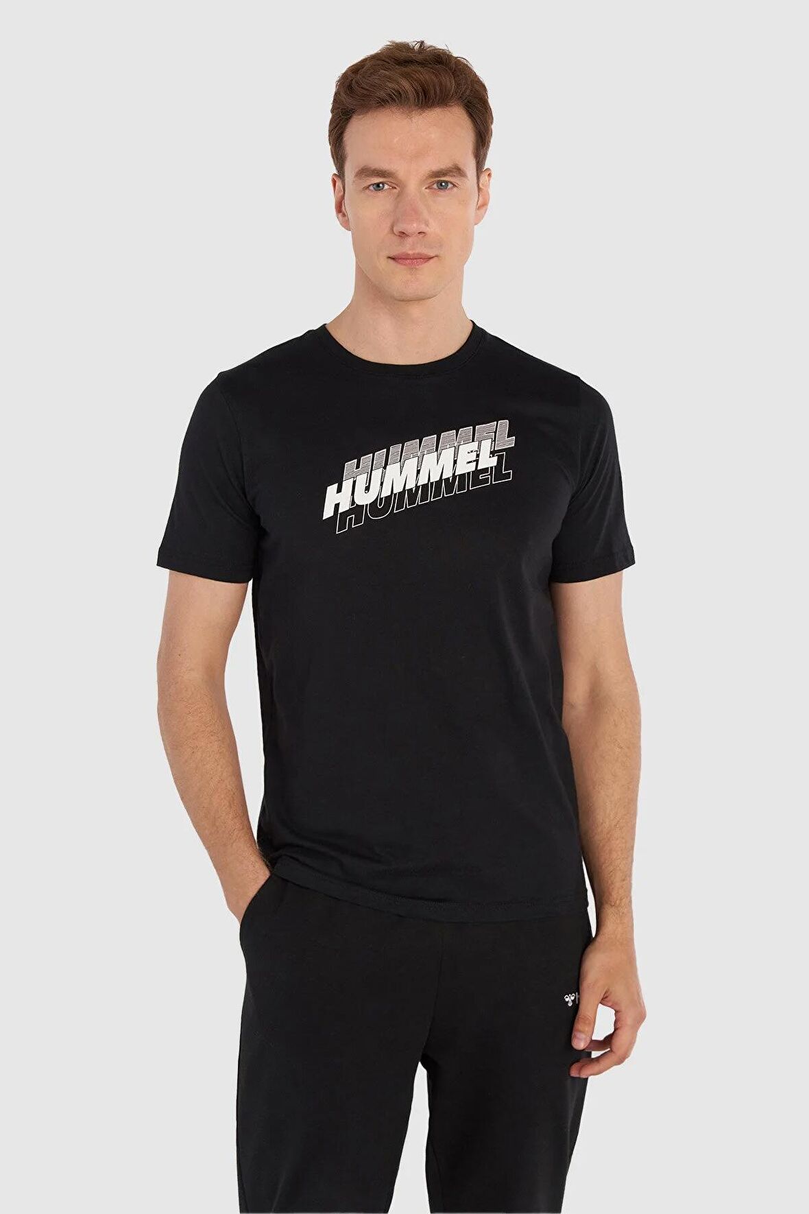 Hummel GRAPHIC TRIPLE LOGO TEE KISA KOLLU TİŞÖRT