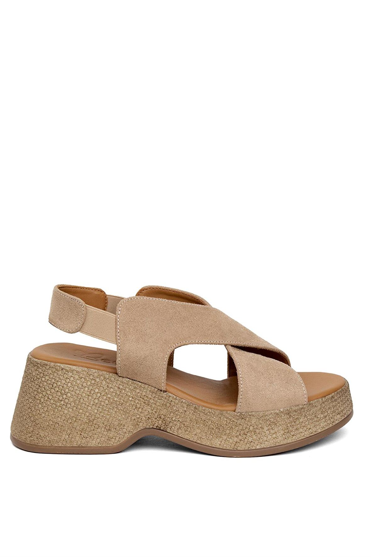 Beety BY2090.509S Kadın Dolgu Topuk Sandalet Camel