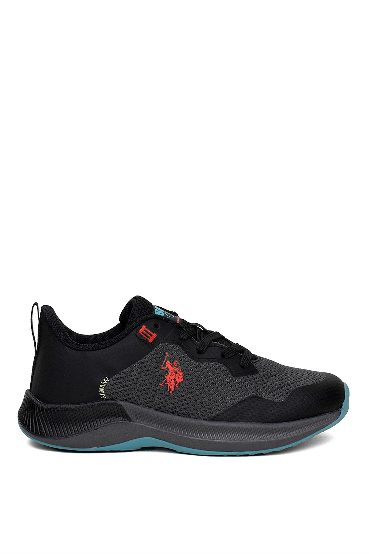 U.S. Polo Assn. 101812667 4W Florin Wmn 4PR Kadın Koşu Ayakkabısı Siyah - Kırmızı