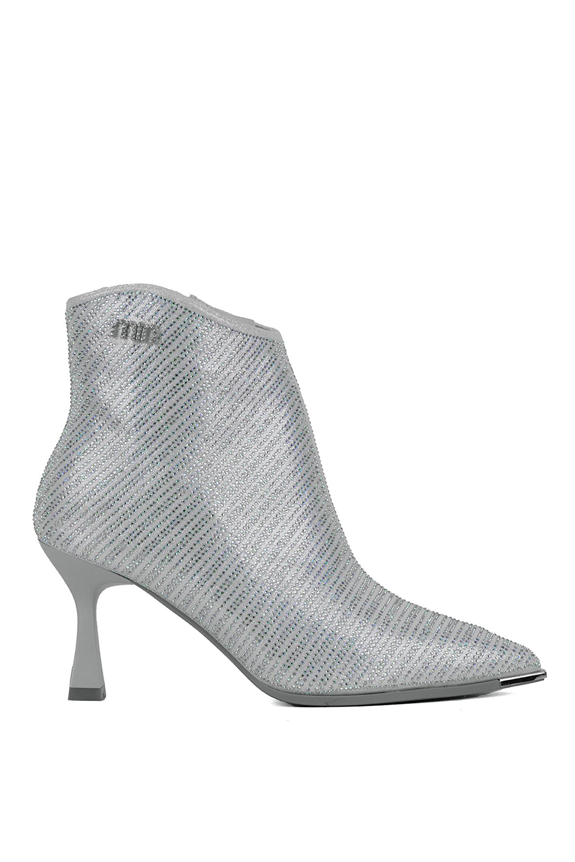 Guja 24K430-1 Kadın Topuklu Abiye Bot Gümüş