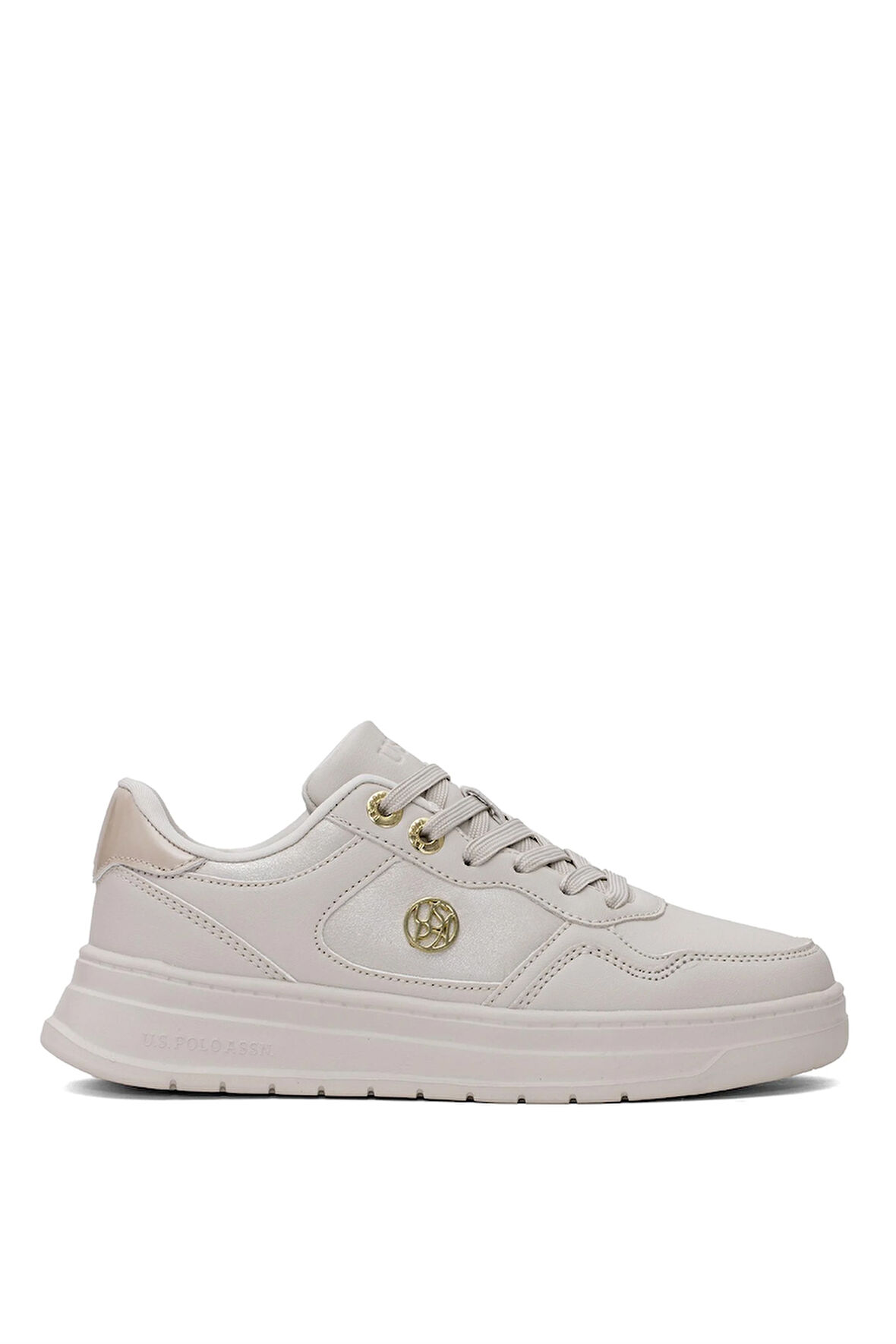 U.S. Polo Assn. 101946742 5P Emora 5FX Kadın Klasik Sneaker Bej