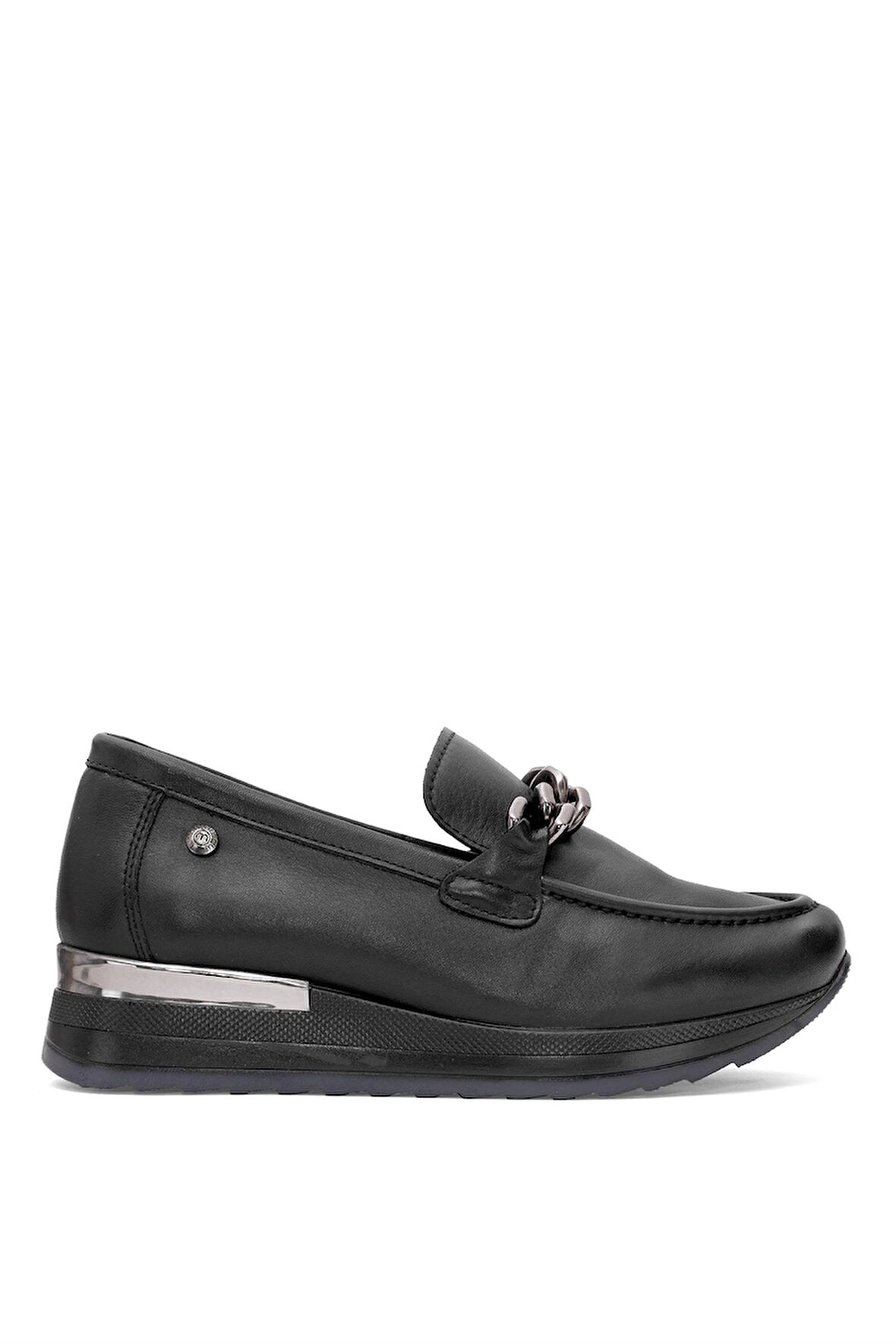 Mammamia D25YA-3510 Kadın Hakiki Deri Casual Ayakkabı Siyah