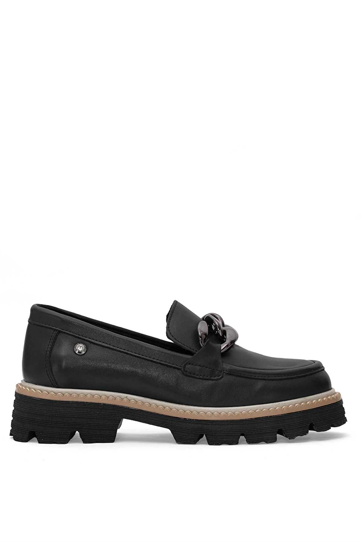 Mammamia D25YA-3690 Kadın Hakiki Deri Casual Ayakkabı Siyah