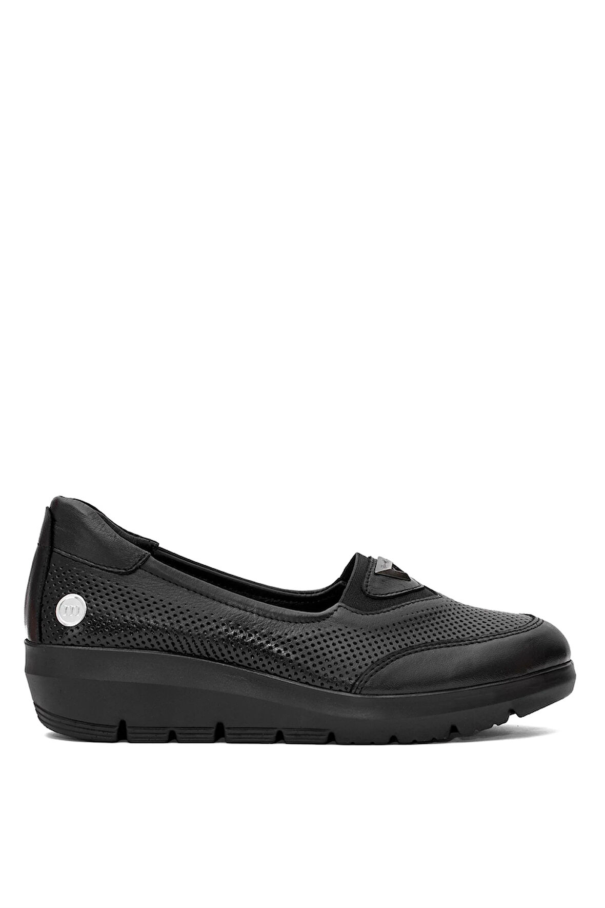 Mammamia D25YA-7450 Kadın Hakiki Deri Casual Ayakkabı Siyah