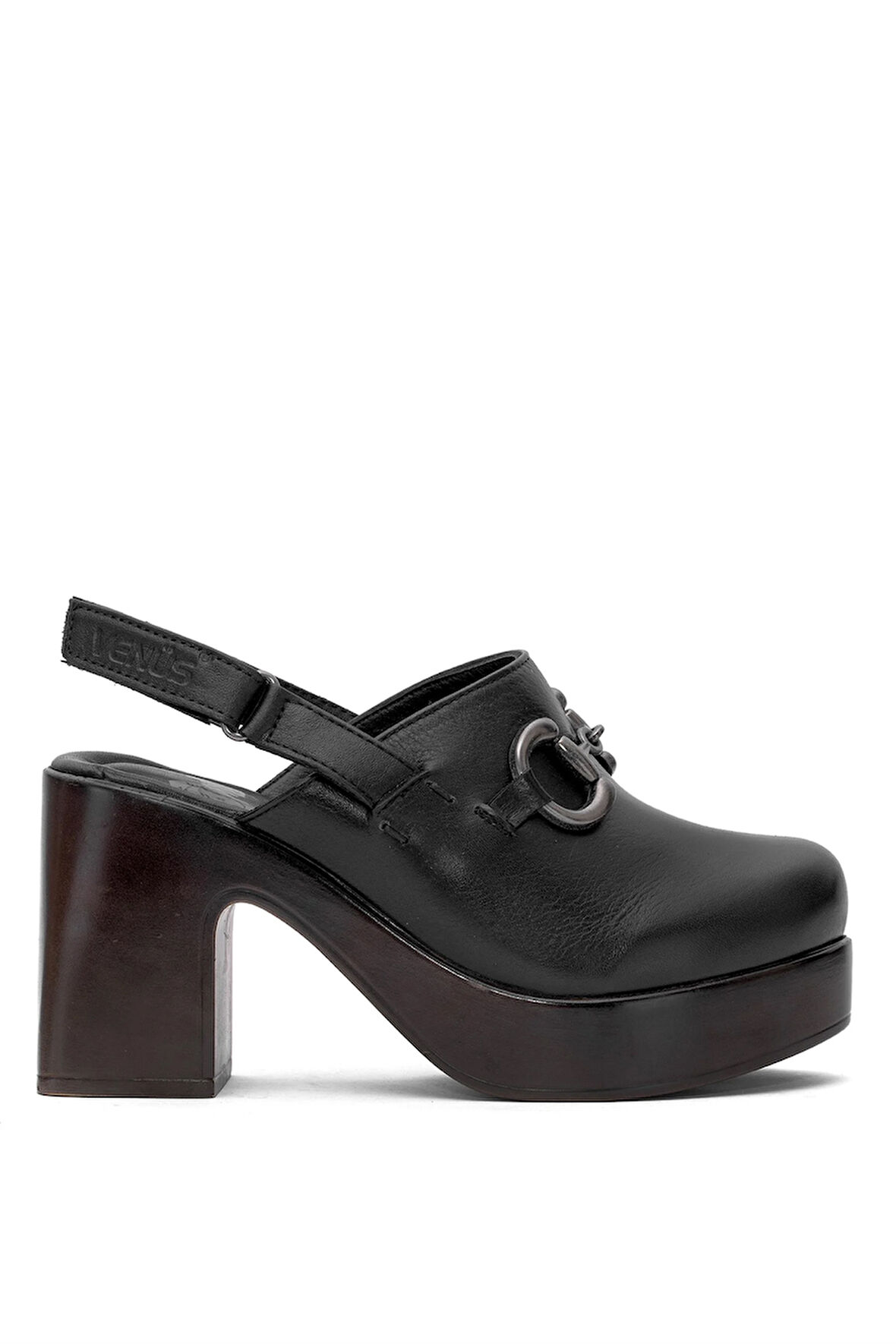 Venüs 2217007Y Kadın Hakiki Deri Topuklu Sandalet Siyah