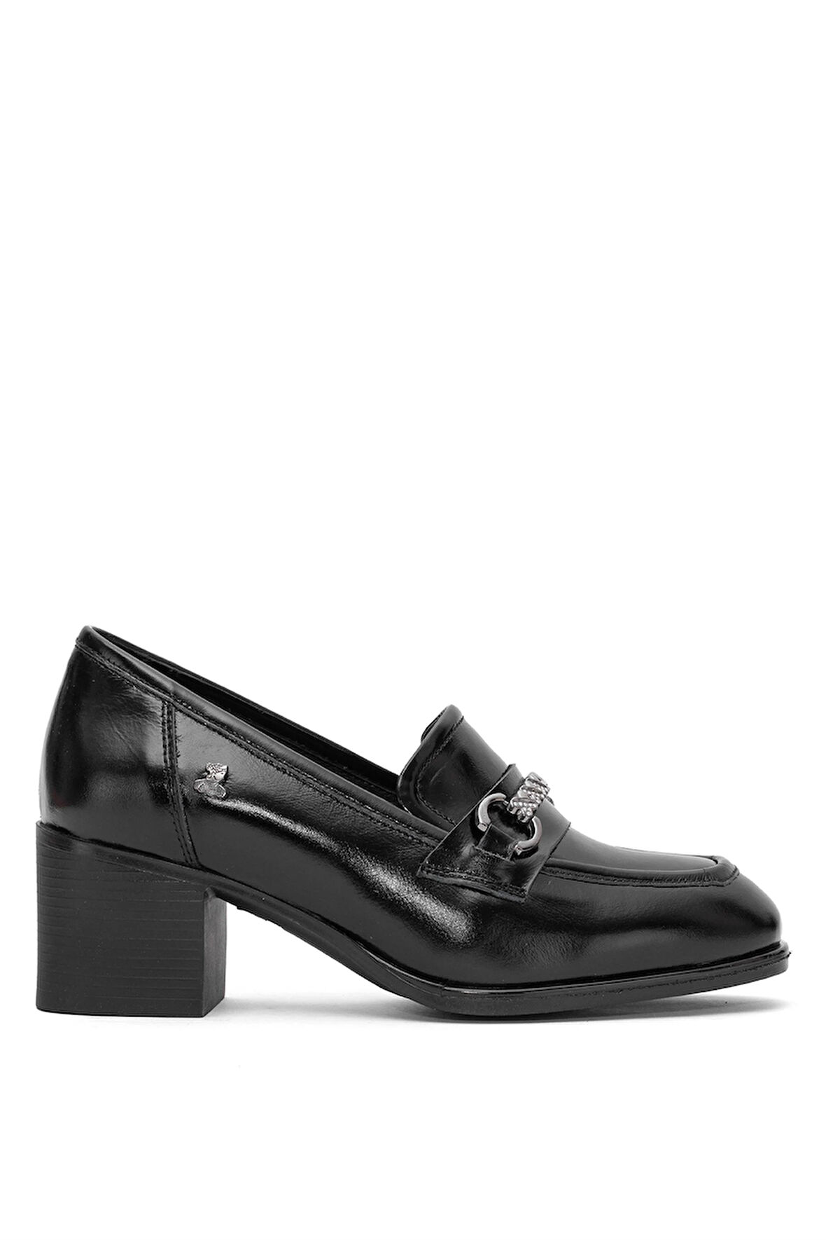 Venüs 2512701Y Kadın Hakiki Deri Klasik Topuklu Ayakkabı Siyah